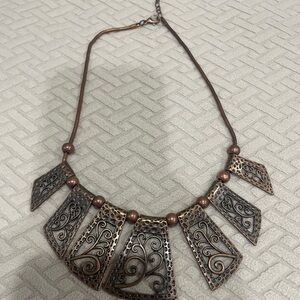 Elegant Copper Statement Necklace